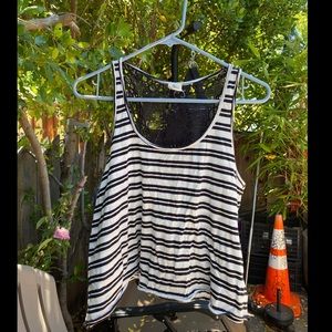 O’Neill cropped striped tank top sz s
